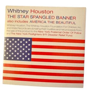 🔵 3/ $15 - Whitney Houston The Star Spangled Banner CD